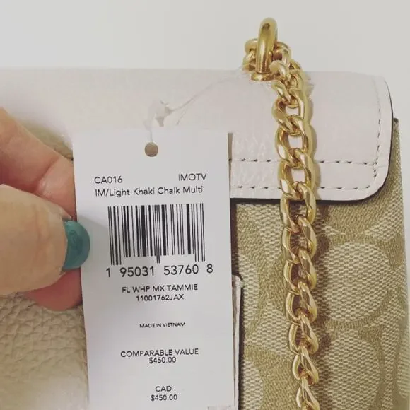 Copied - New Coach Tammie Shoulder Bag Signature Canvas Floral Whipstitch - Picture 11 of 11